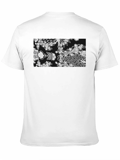 Black Floral Print T-Shirt