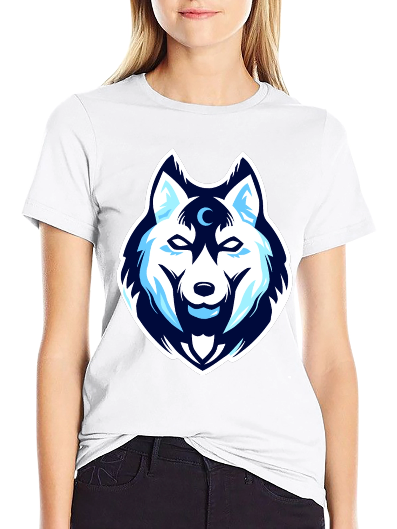 Wolf Head Graphic Tee - Cool & Stylish