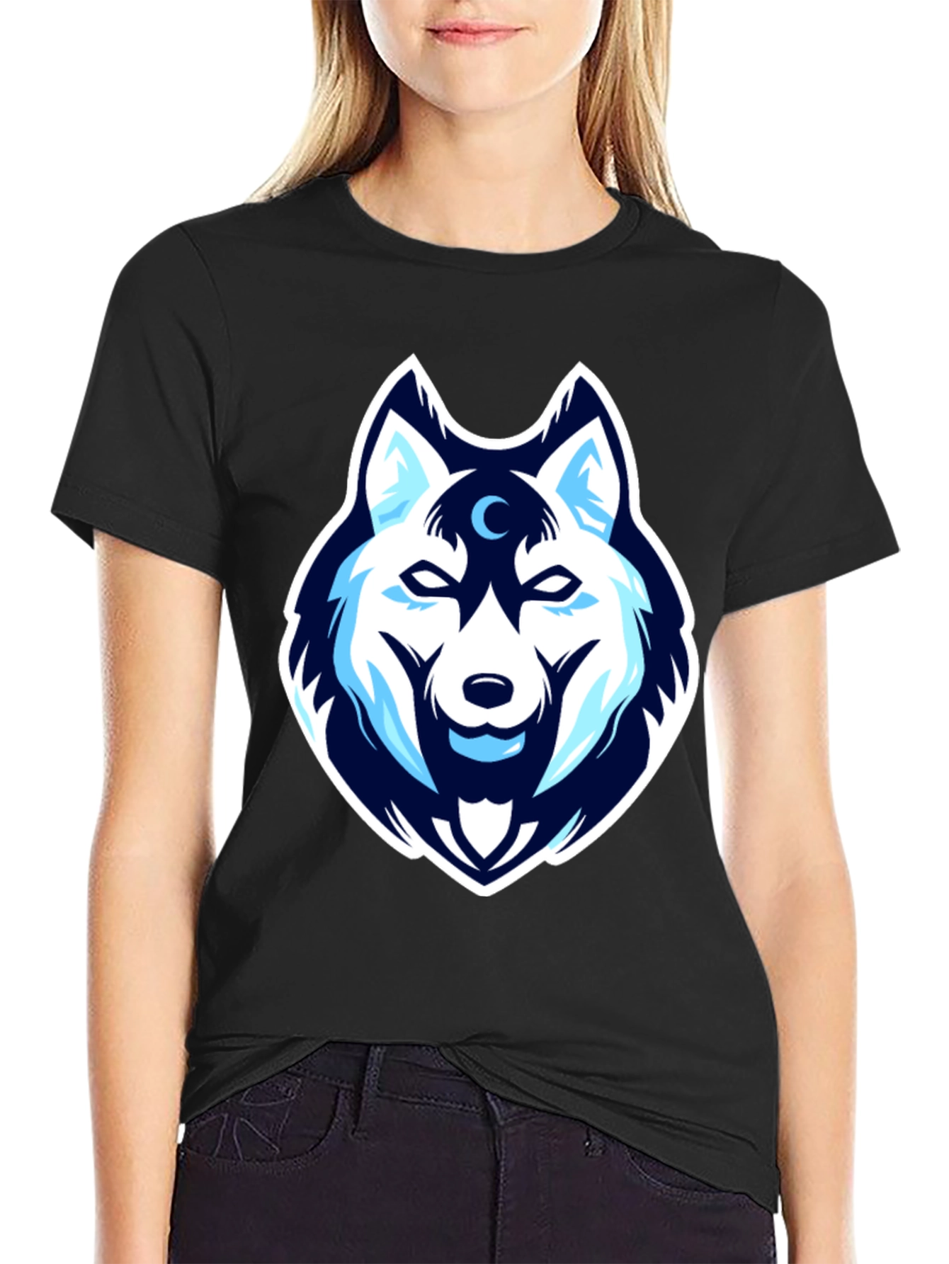 Wolf Head Graphic Tee - Cool & Stylish