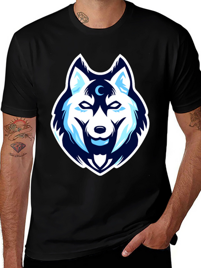 Wolf Head Graphic Tee - Cool & Stylish