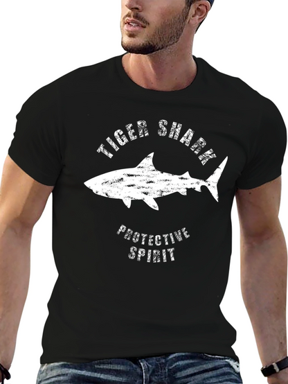 Tiger Shark Protective Spirit Black T-Shirt
