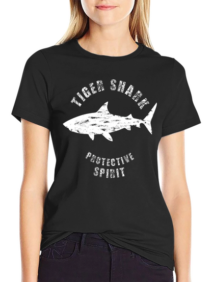 Tiger Shark Protective Spirit Black T-Shirt