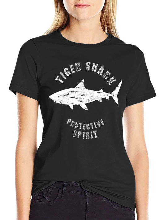 Tiger Shark Protective Spirit Black T-Shirt