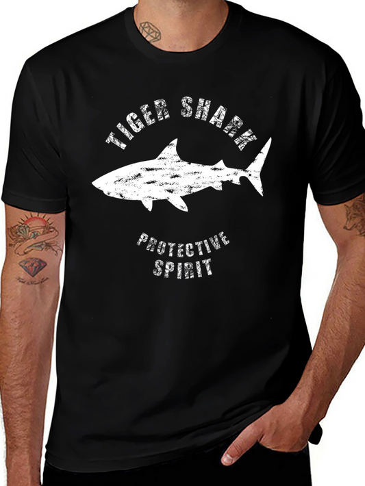 Tiger Shark Protective Spirit Black T-Shirt