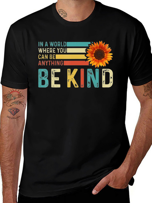 Be Kind Sunflower Graphic Tee - Comfort Fit