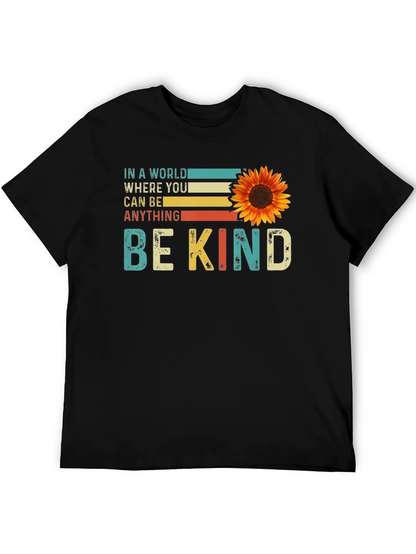 Be Kind Sunflower Graphic Tee - Comfort Fit