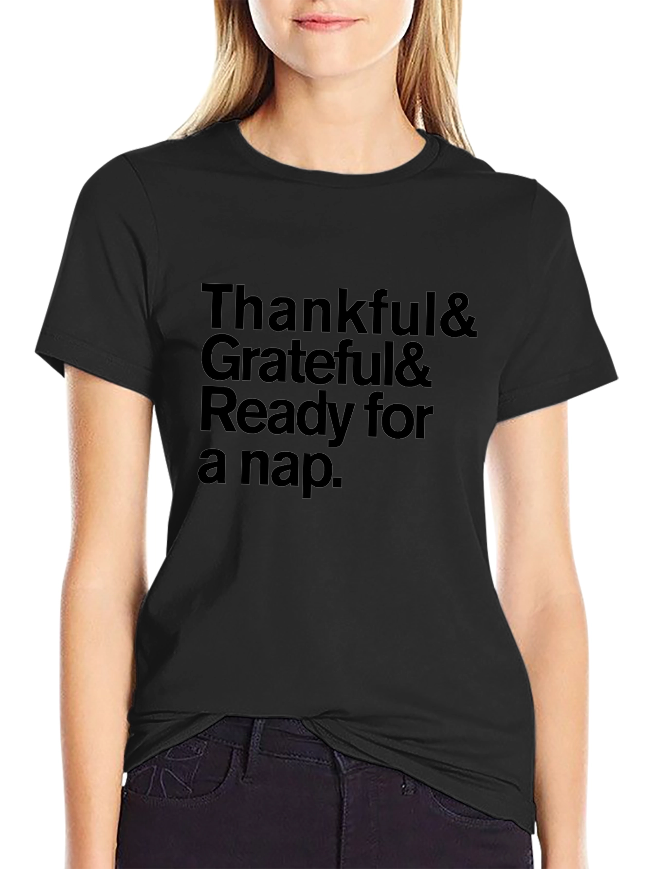 Thankful Grateful Ready for a Nap T-Shirt
