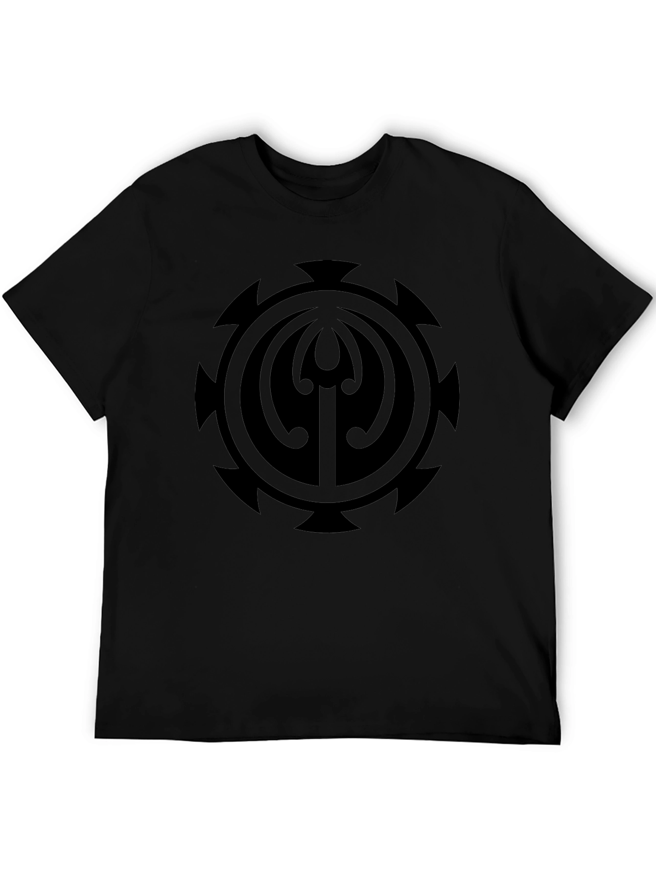 Symbol Graphic Black Crew Neck T-Shirt