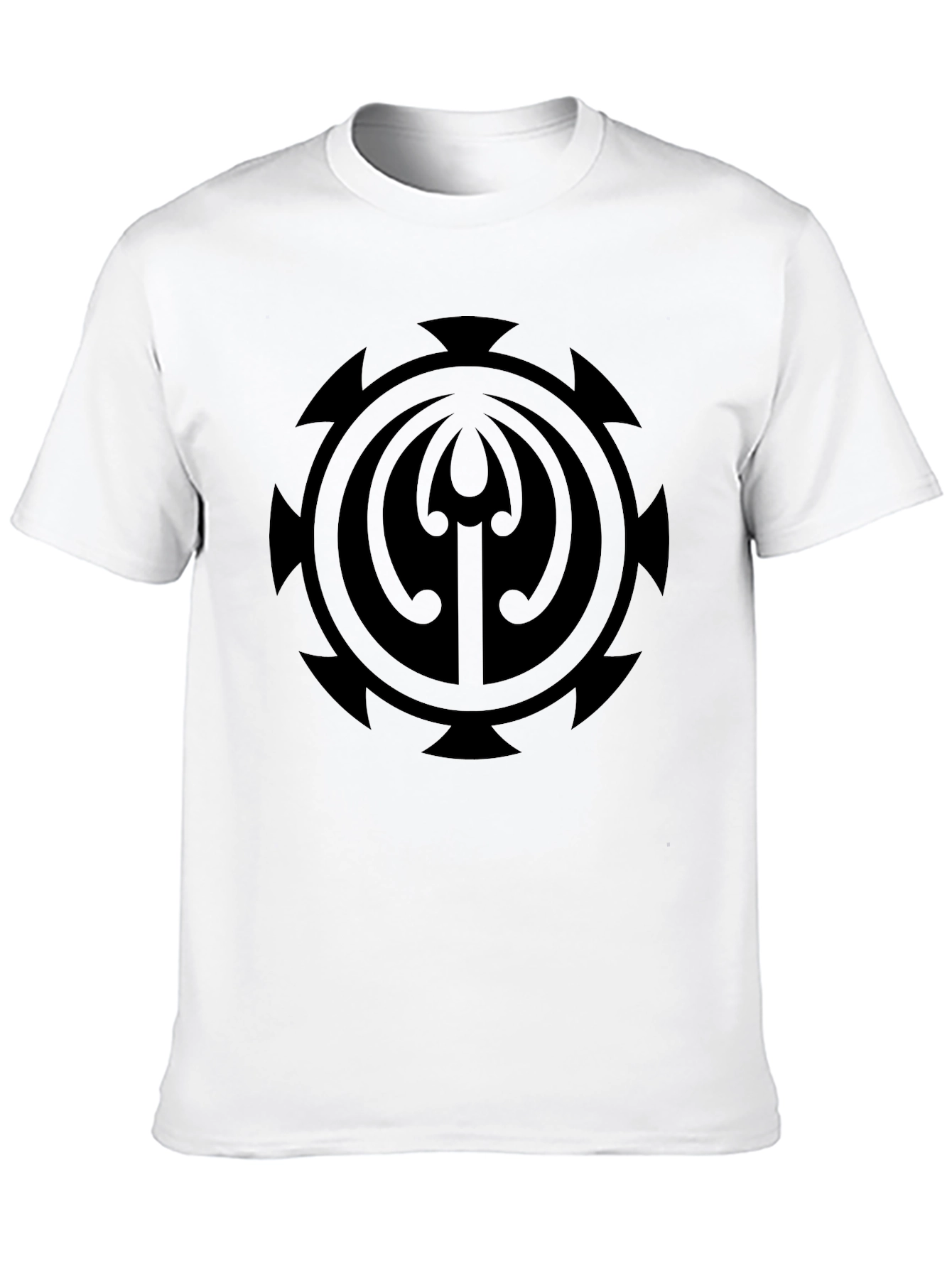 Symbol Graphic Black Crew Neck T-Shirt