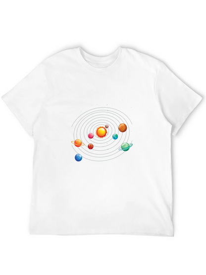 Solar System Graphic Black T-Shirt