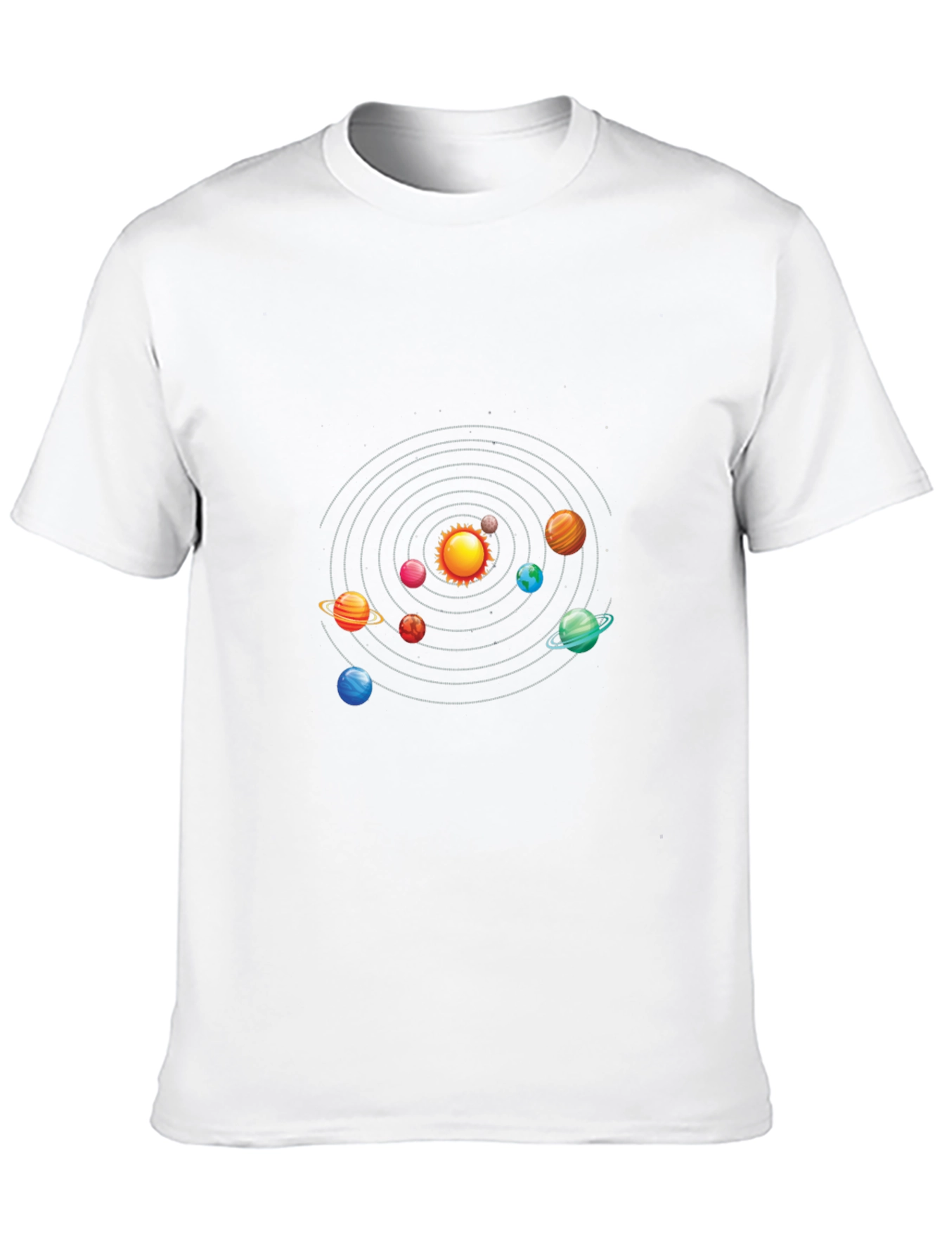 Solar System Graphic Black T-Shirt