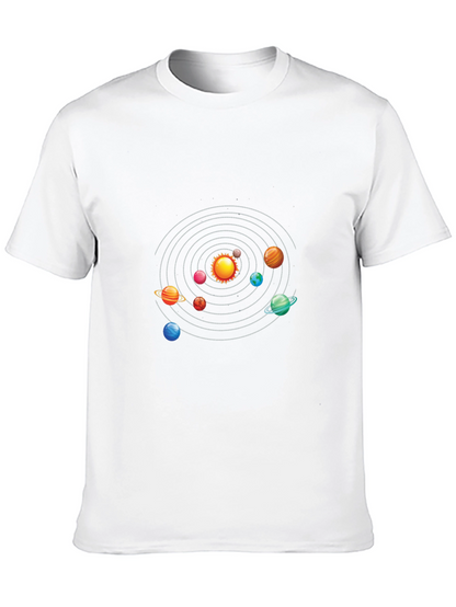 Solar System Graphic Black T-Shirt