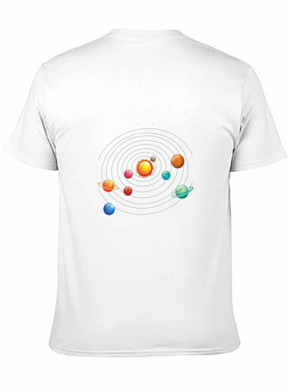 Solar System Graphic Black T-Shirt