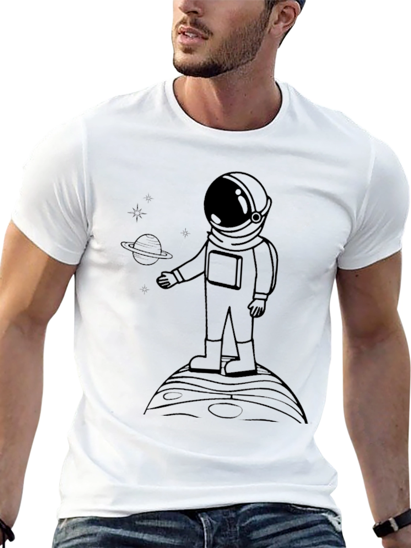 Astronaut Graphic T-Shirt - Space Explorer Tee