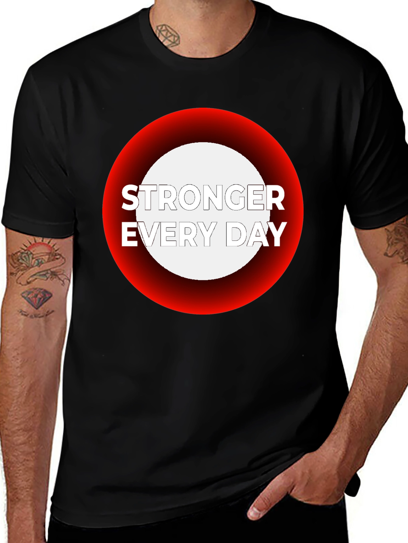 Stronger Everyday Graphic Tee - Black