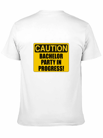 Bachelor Party Caution Tee - Black