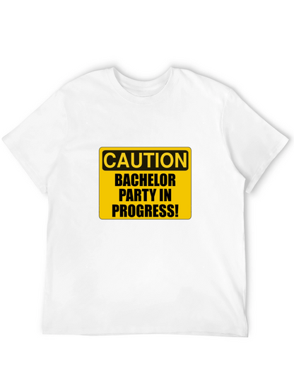 Bachelor Party Caution Tee - Black