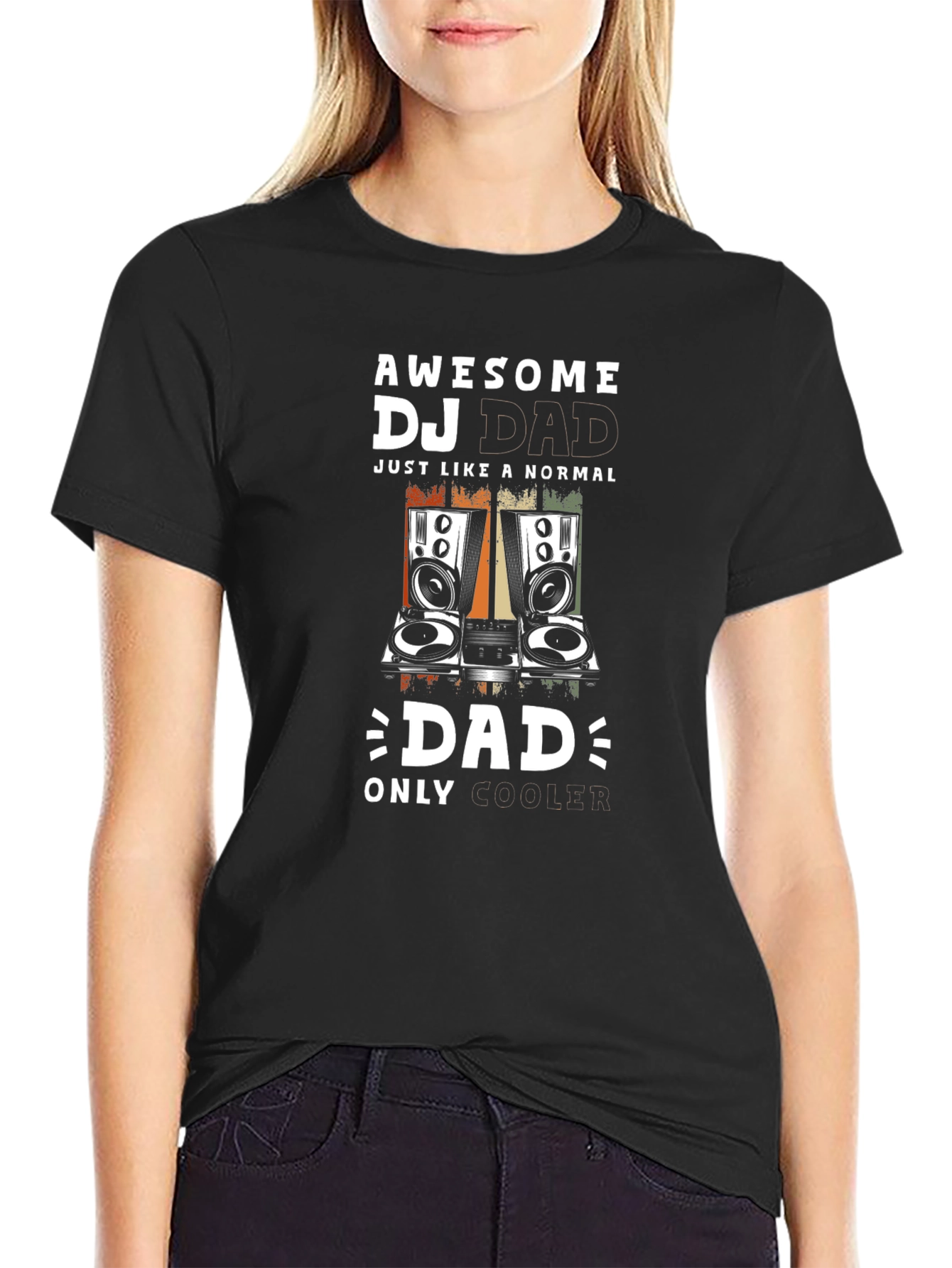 Awesome DJ Dad Graphic T-Shirt