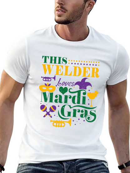 Welder Mardi Gras T-Shirt
