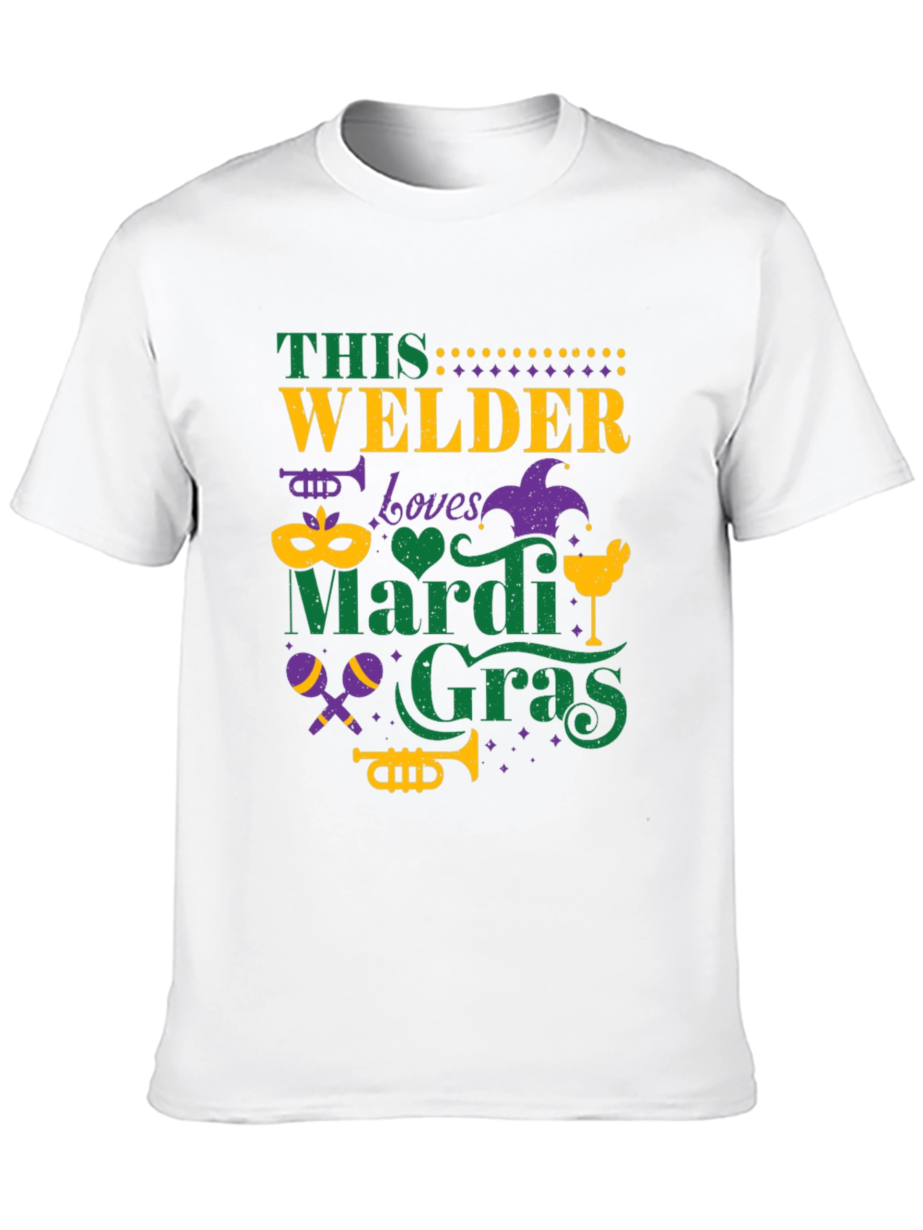 Welder Mardi Gras T-Shirt