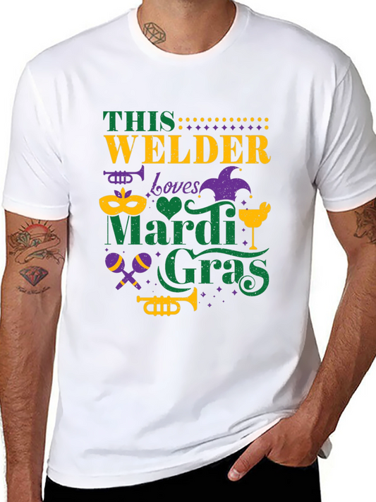 Welder Mardi Gras T-Shirt