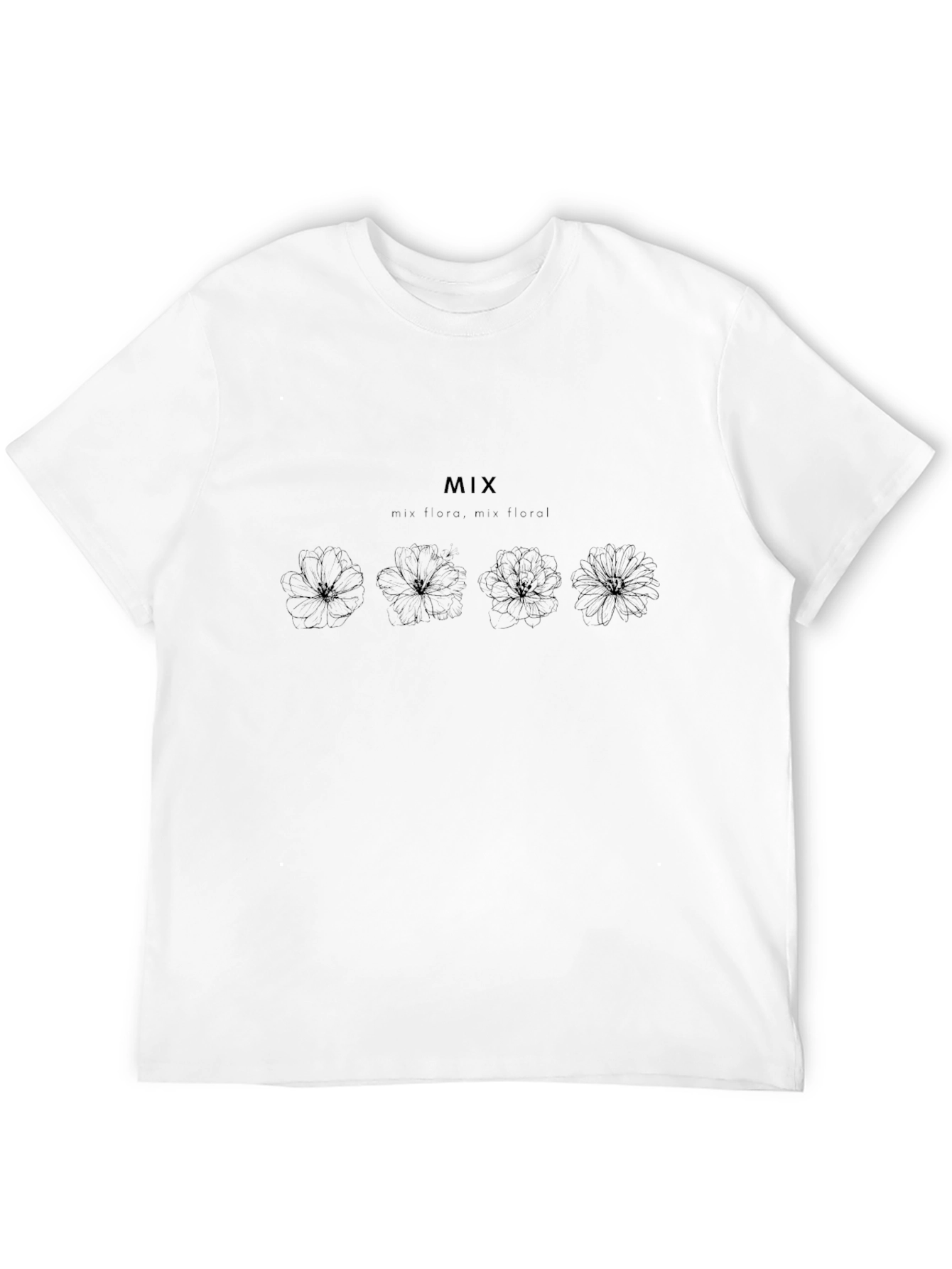 Black Floral Graphic T-Shirt