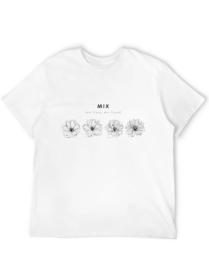 Black Floral Graphic T-Shirt