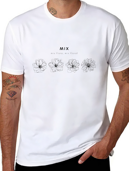 Black Floral Graphic T-Shirt