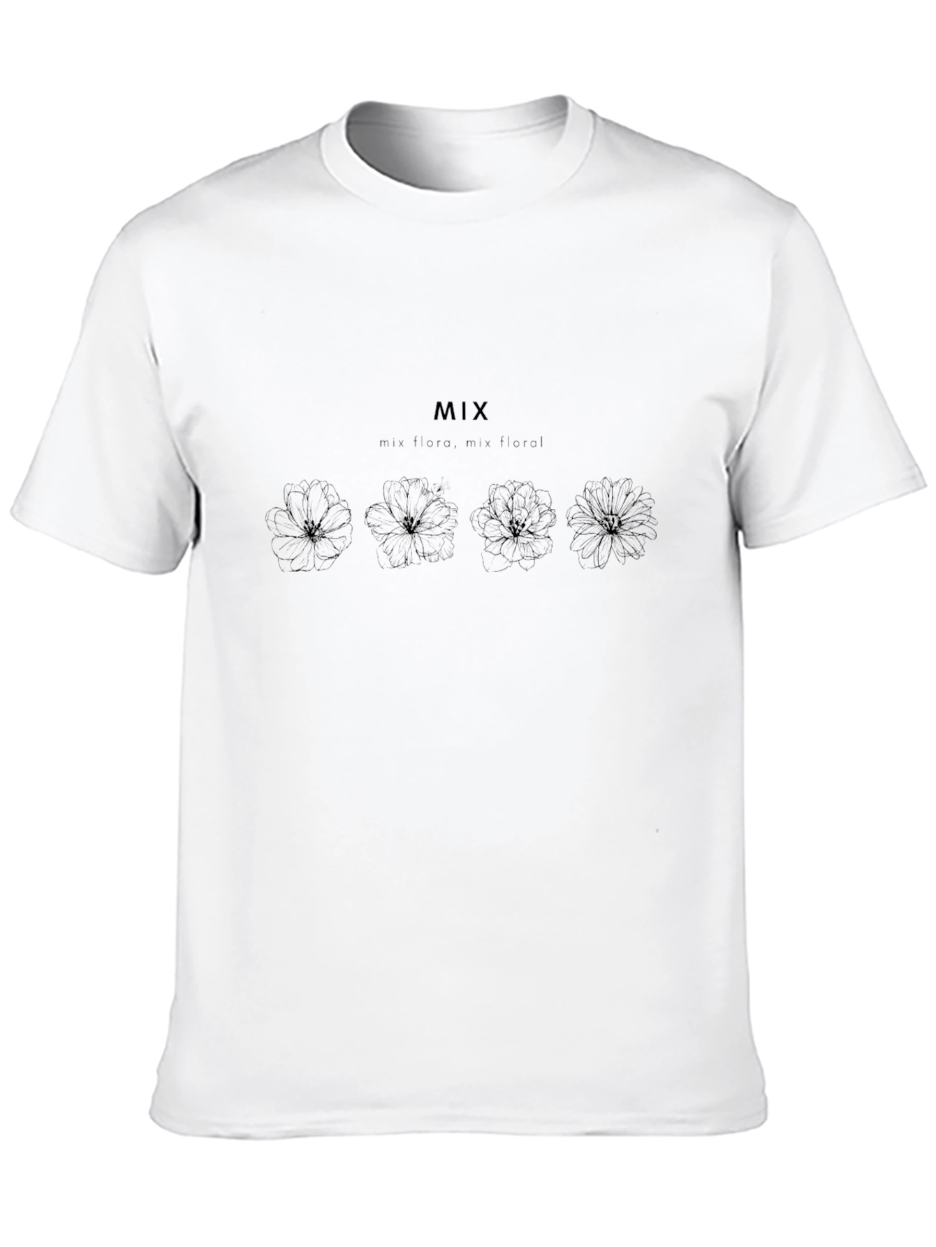 Black Floral Graphic T-Shirt