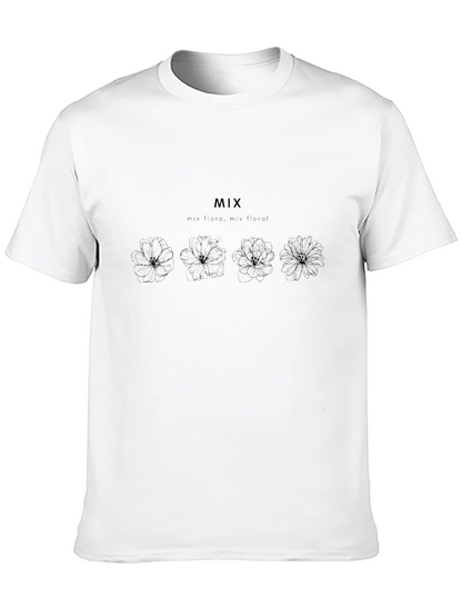 Black Floral Graphic T-Shirt