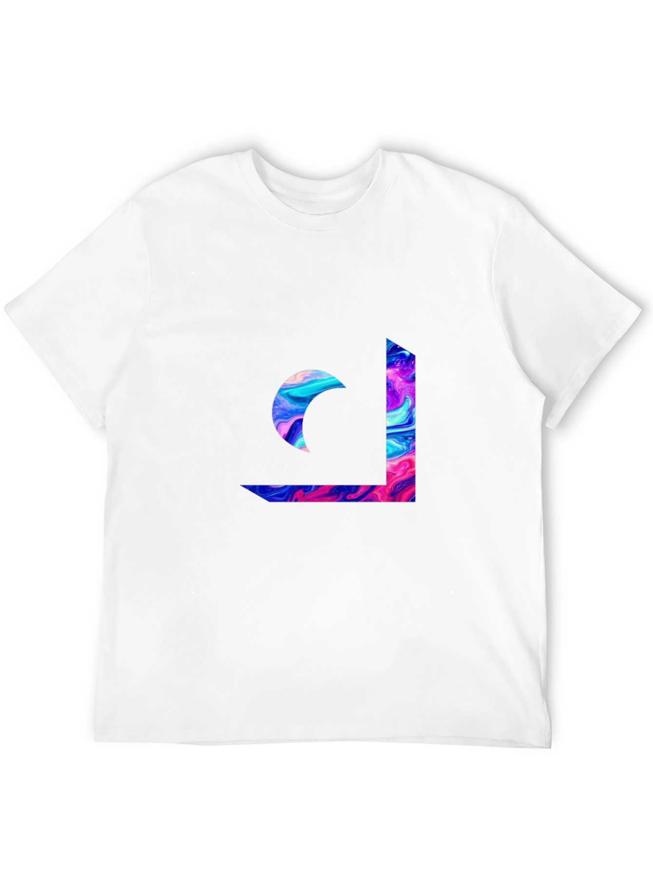 Abstract Swirl Graphic Tee - Modern Casual Style
