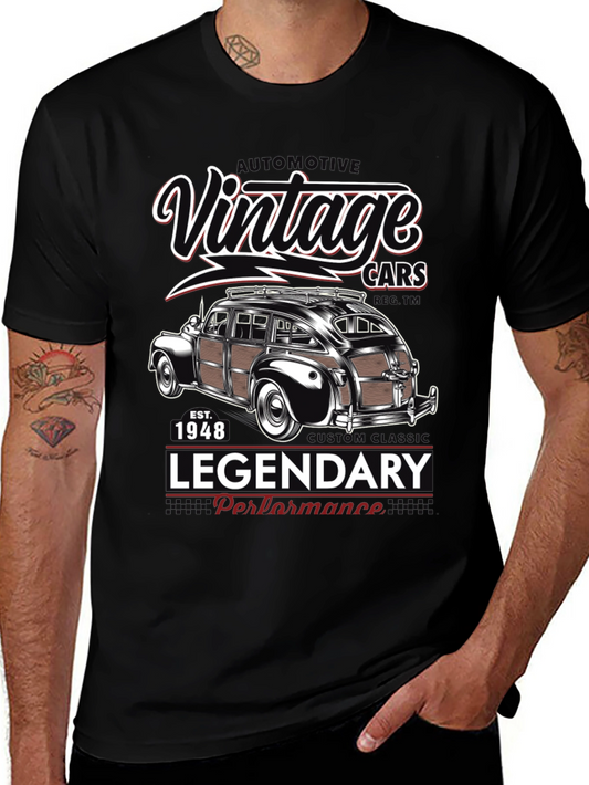 Vintage Cars T-Shirt - Legendary Performance 1948