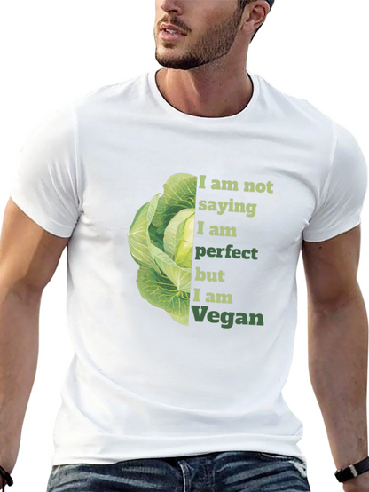 Vegan T-Shirt with Cabbage Design