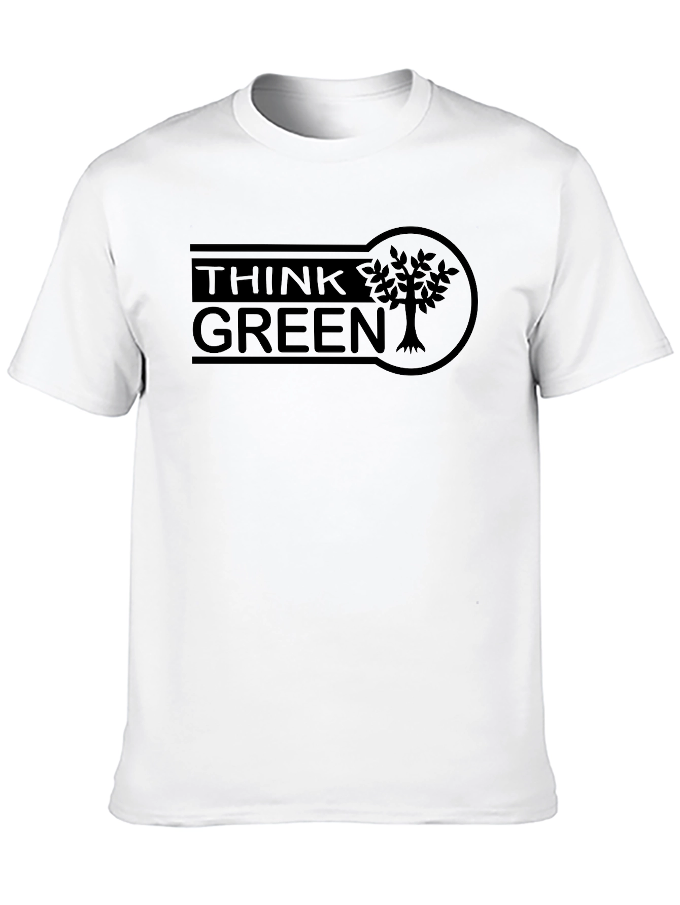 Think Green Graphic Tee - Eco-Friendly Style