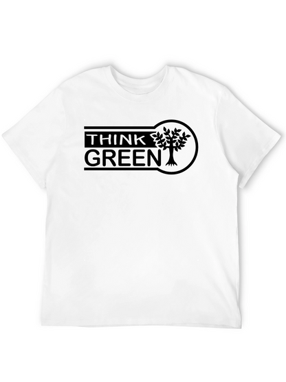 Think Green Graphic Tee - Eco-Friendly Style