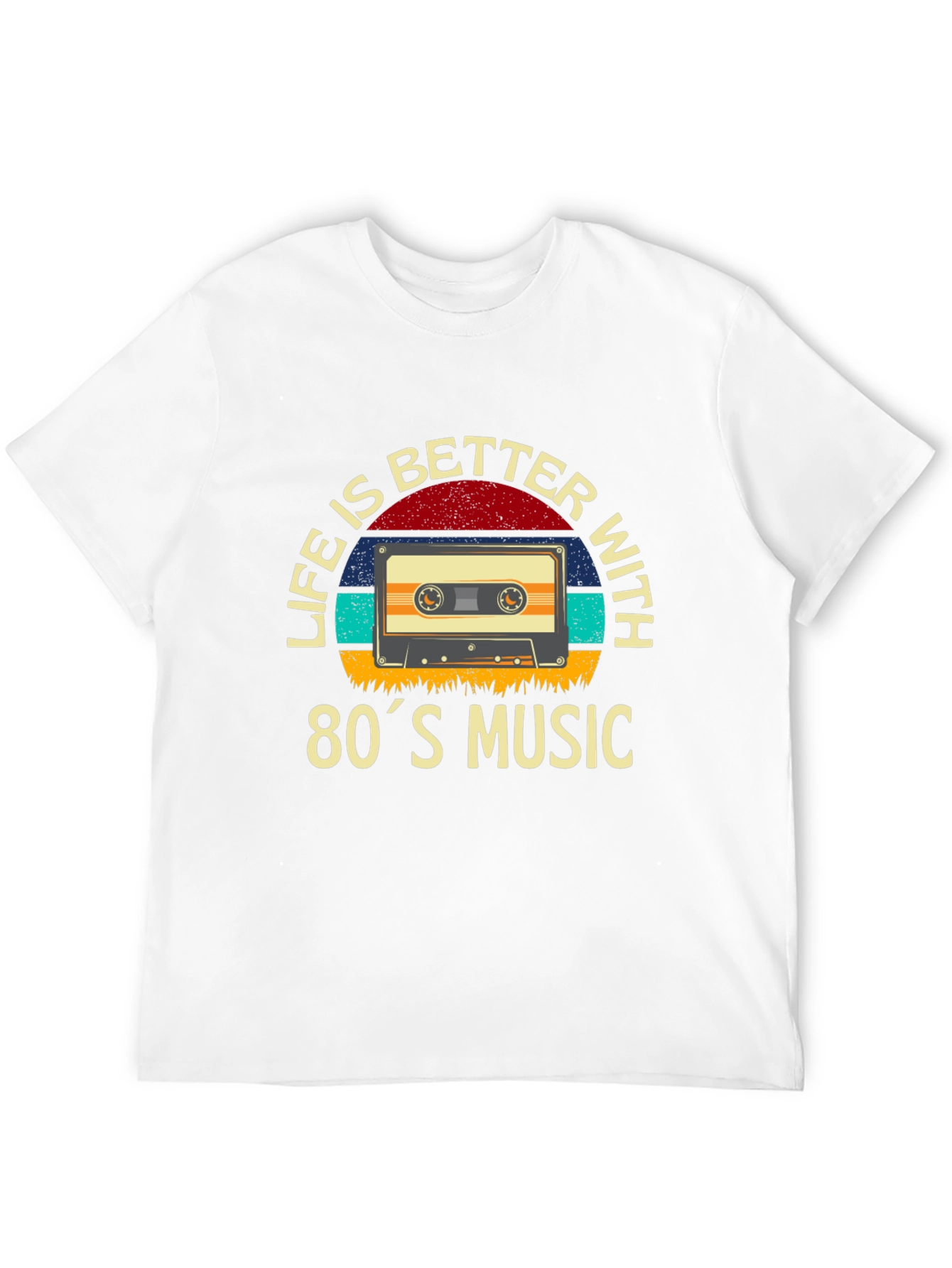 80s Music T-Shirt - Retro Cassette Design