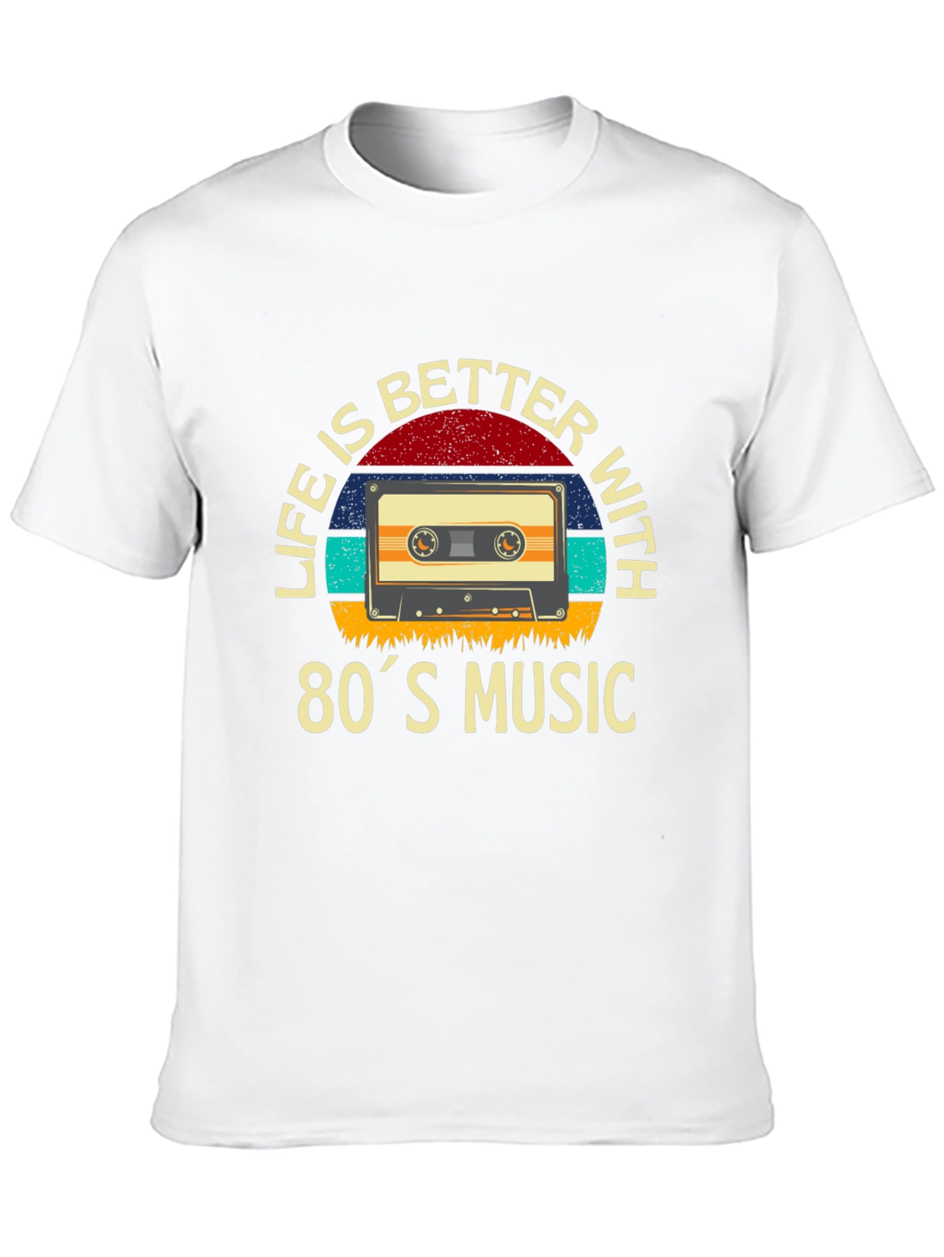 80s Music T-Shirt - Retro Cassette Design
