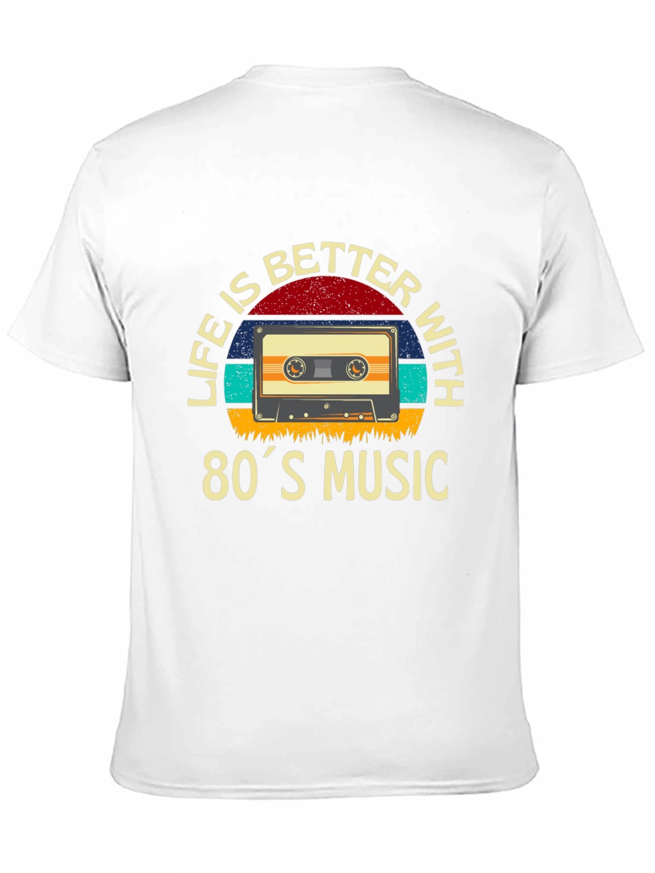 80s Music T-Shirt - Retro Cassette Design