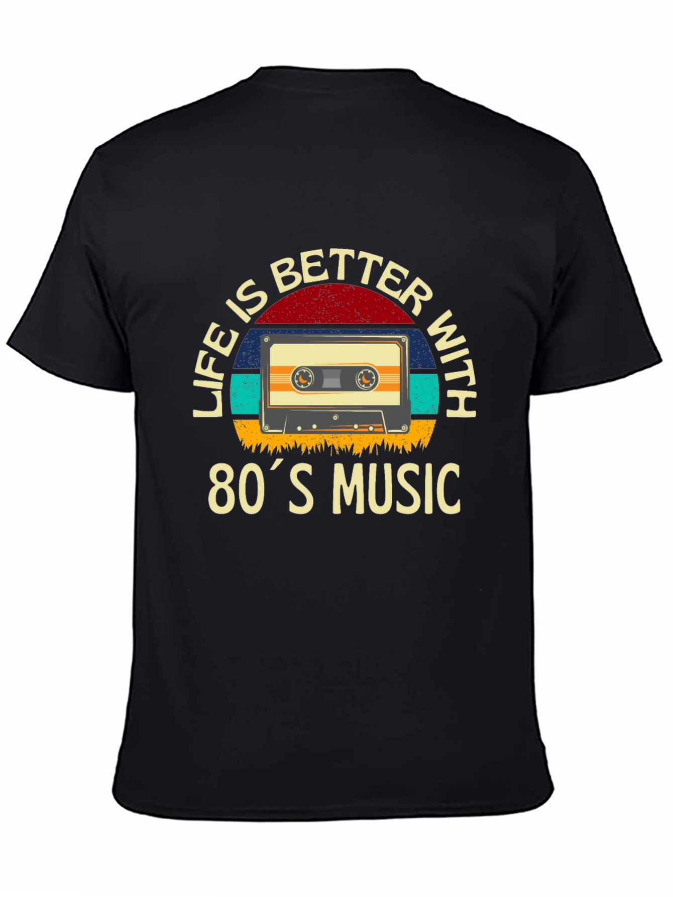 80s Music T-Shirt - Retro Cassette Design