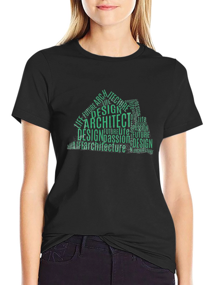 Architect Design Word Art T-Shirt