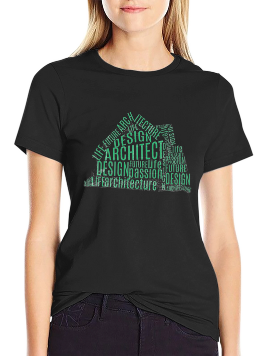 Architect Design Word Art T-Shirt