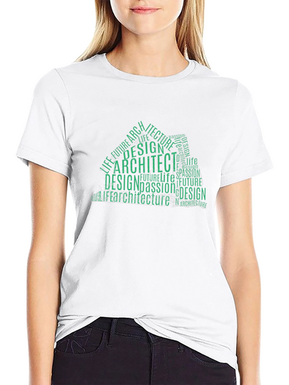 Architect Design Word Art T-Shirt