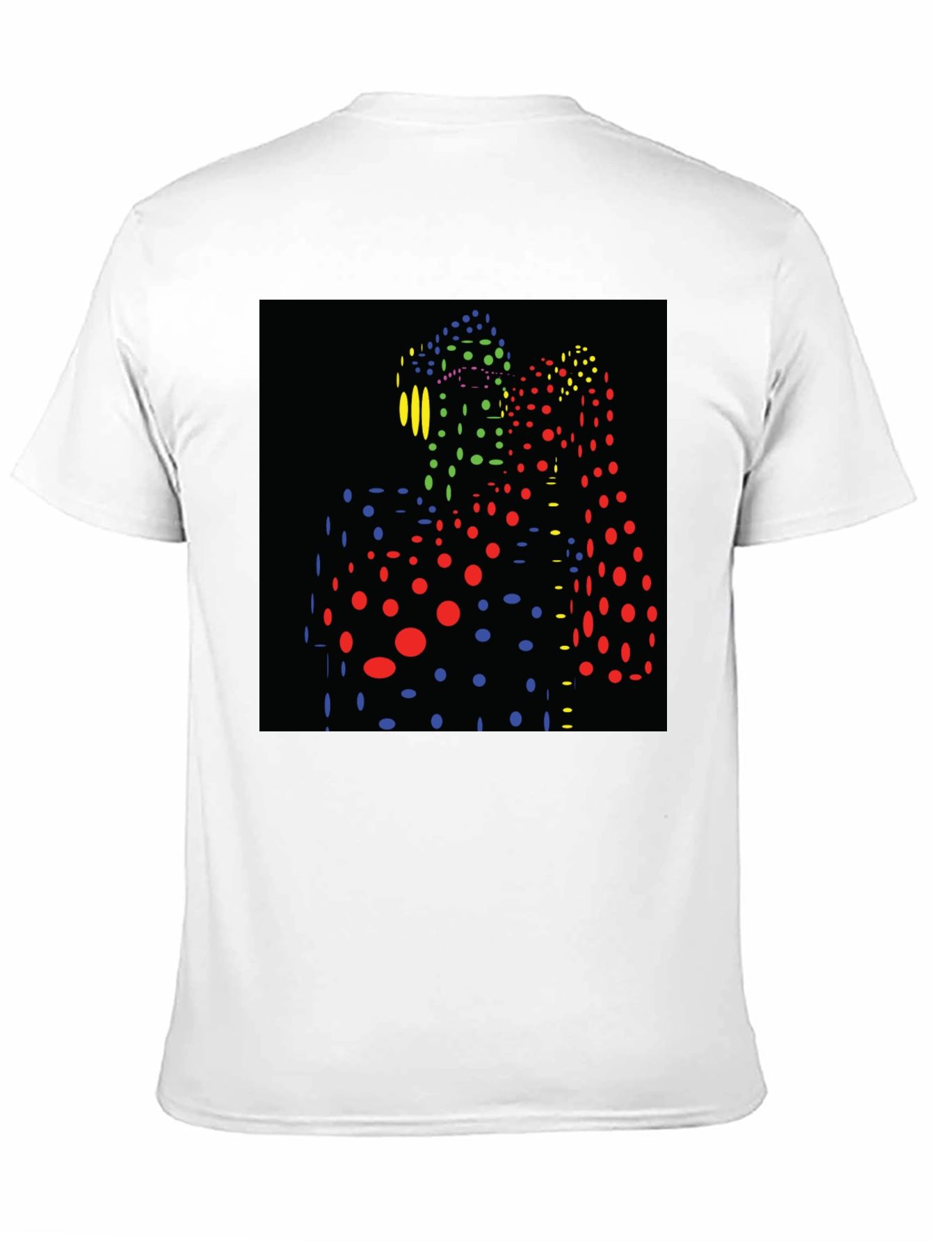 Abstract Dot Pattern Black T-Shirt