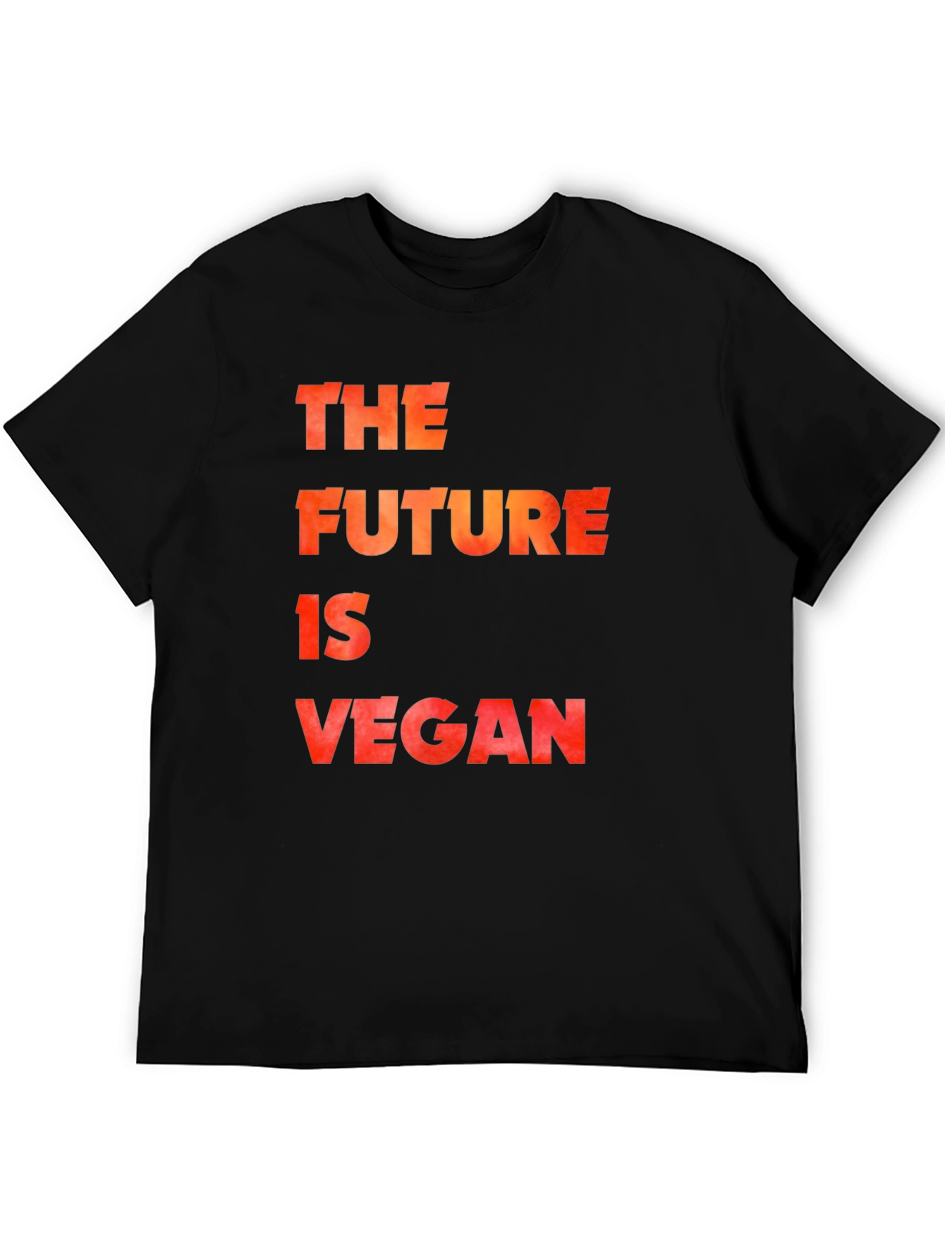 The Future is Vegan Black Graphic T-Shirt