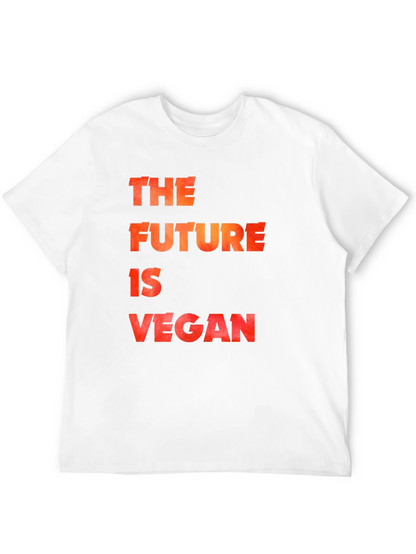 The Future is Vegan Black Graphic T-Shirt