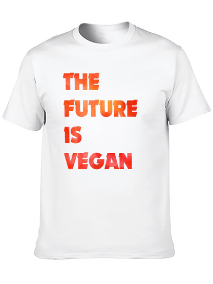 The Future is Vegan Black Graphic T-Shirt