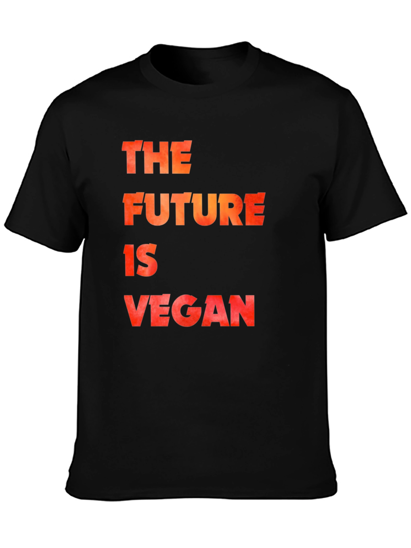 The Future is Vegan Black Graphic T-Shirt