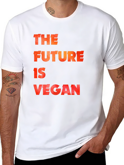 The Future is Vegan Black Graphic T-Shirt