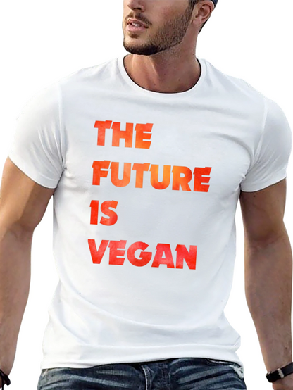 The Future is Vegan Black Graphic T-Shirt