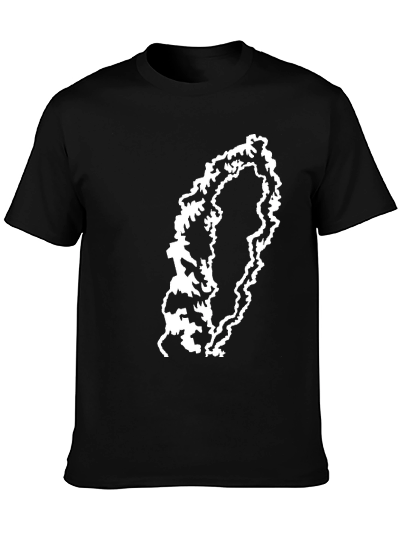 Abstract Graphic Print T-Shirt - Modern Style